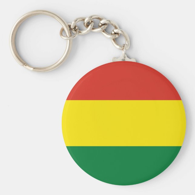 Bolivia (Bolivian) Flag Keychain (Front)