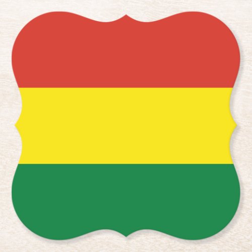 Bolivia Bolivian Flag Paper Coaster