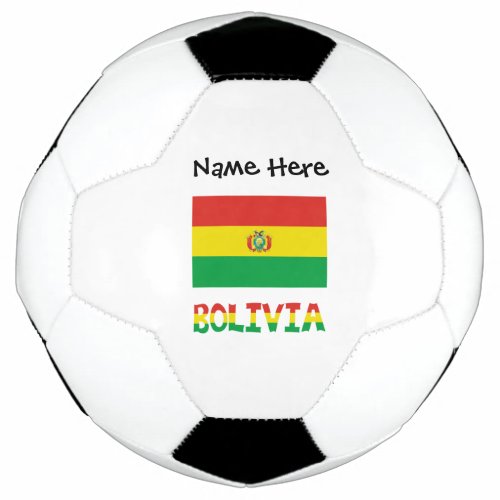 Bolivia Bolivian Flag Personalized  Soccer Ball