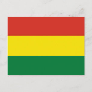 Bolivia (Bolivian) Flag Postcard