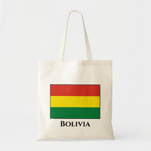 Bolivia Bolivian Flag Tote Bag