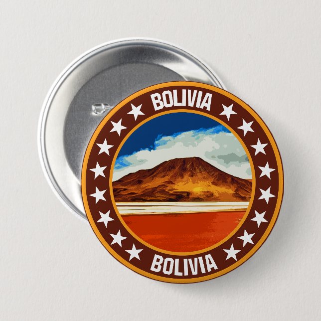 Bolivia                                            button (Front & Back)