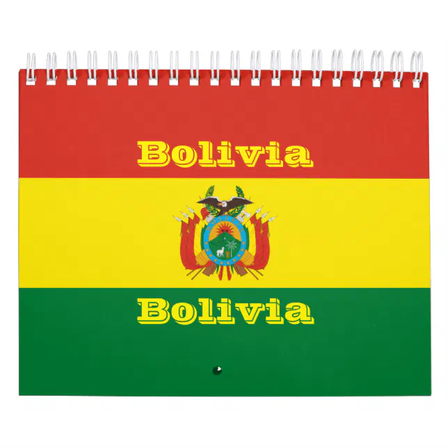 Bolivia Calendar | Zazzle