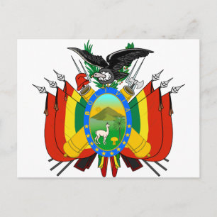 Bolivia Coat of arms BO Postcard
