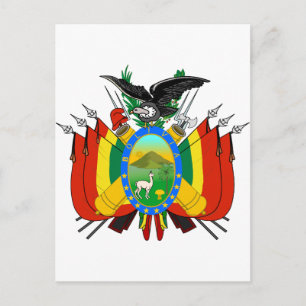 Bolivia Coat of arms BO Postcard