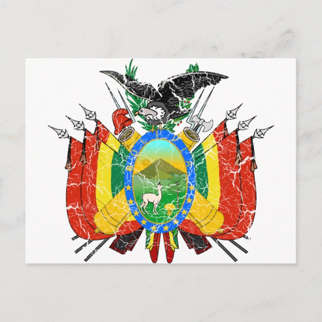 Bolivia Coat Of Arms Postcard (Front)