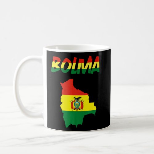 Bolivia Country Map Flag Bolivia Bolivian Flag Sou Coffee Mug