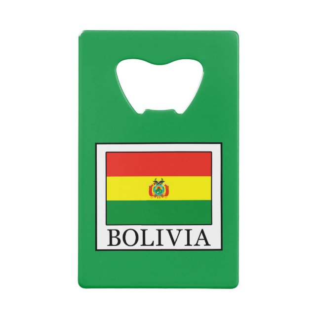 Bolivia Credit Card Bottle Opener (Front)