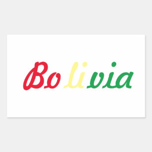 Bolivia Decal Rectangular Sticker