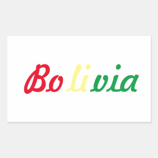 Bolivia Decal Rectangular Sticker