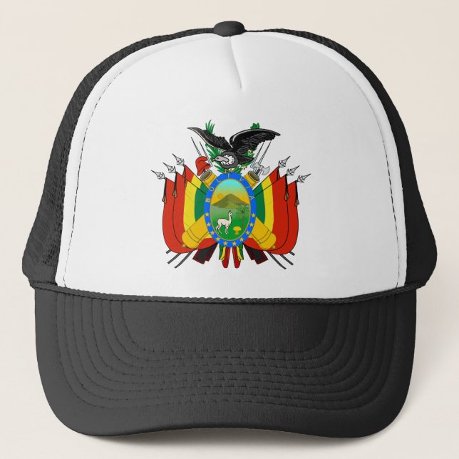 bolivia emblem trucker hat (Front)