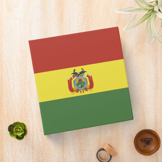 Bolivia flag 3 ring binder (In Situ)