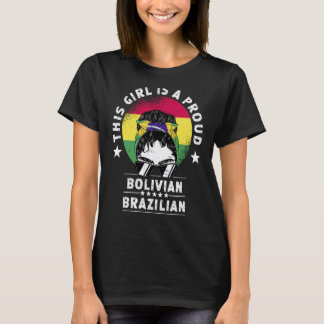 Bolivia Flag Brazil Grown Women Girl Citizen Pride T-Shirt