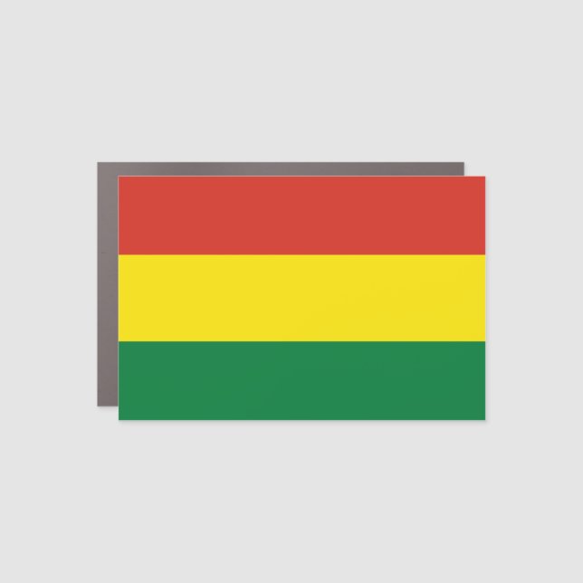 Bolivia Flag Car Magnet (Front)