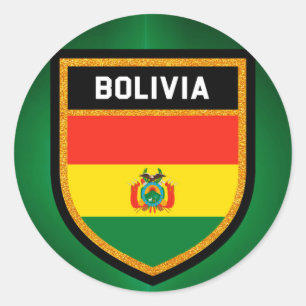 Bolivia Flag Classic Round Sticker