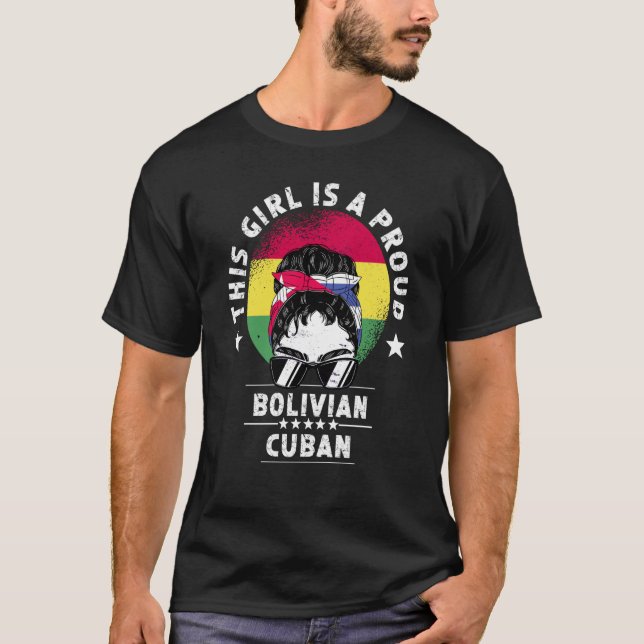 Bolivia Flag Cuba Grown Women Girl Citizen Pride T-Shirt (Front)