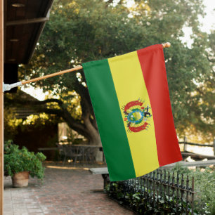 Bolivia Flag Design with National Emblem