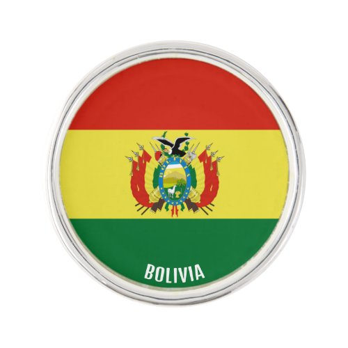 Bolivia Flag Elegant Patriotic Lapel Pin