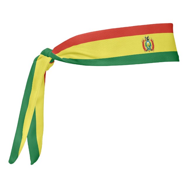 Bolivia Flag Elegant Patriotic Tie Headband (Rotate 270)