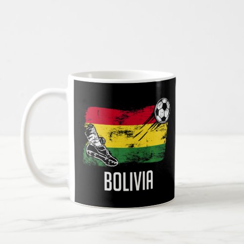 Bolivia Flag Jersey Bolivian Soccer Team Bolivian  Coffee Mug