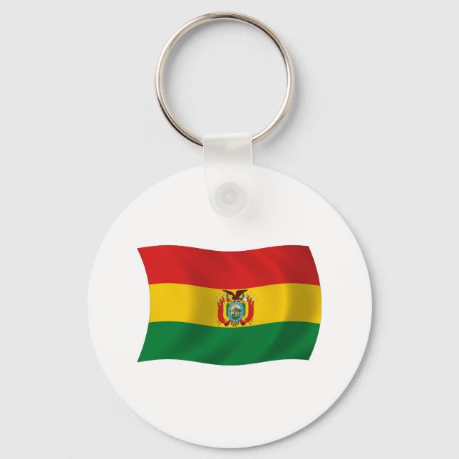Bolivia Flag Keychain (Front)