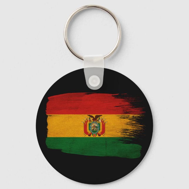 Bolivia Flag Keychain (Front)