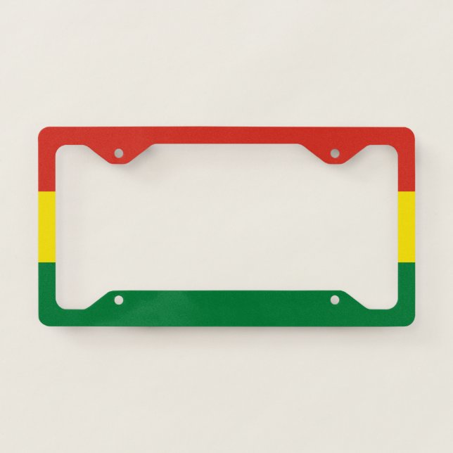 Bolivia Flag License Plate Frame (Front)