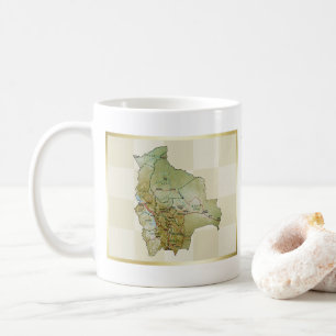 Bolivia Flag + Map Mug
