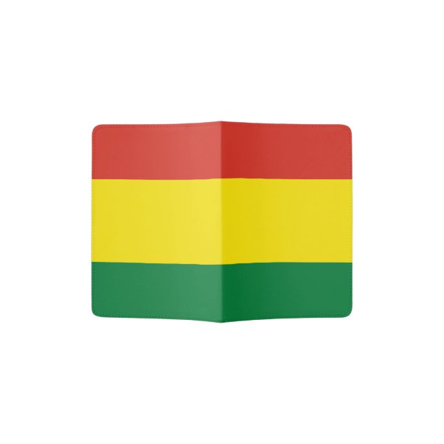 Bolivia Flag Passport Holder (Opened)