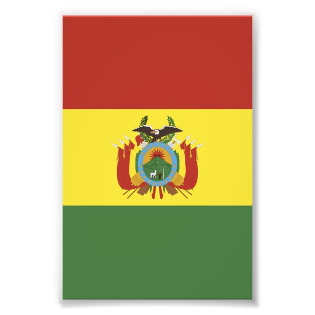 Bolivia flag photo print (Front)