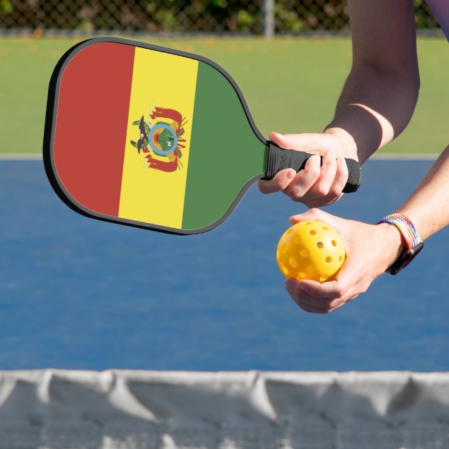 Bolivia flag pickleball paddle (Insitu)