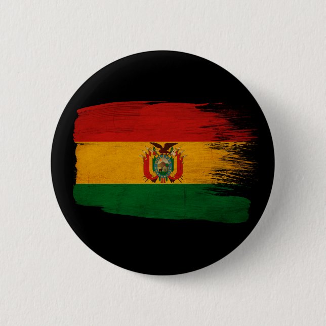 Bolivia Flag Pinback Button (Front)