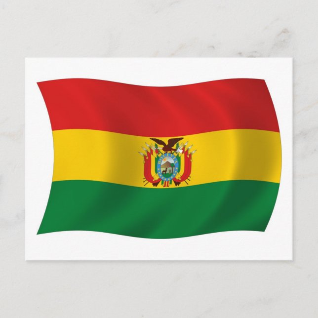 Bolivia Flag Postcard (Front)