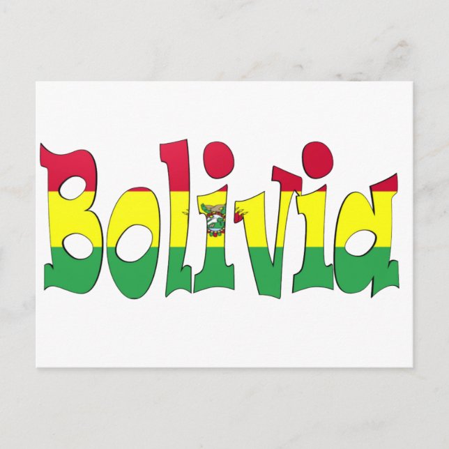 Bolivia Flag Postcard (Front)