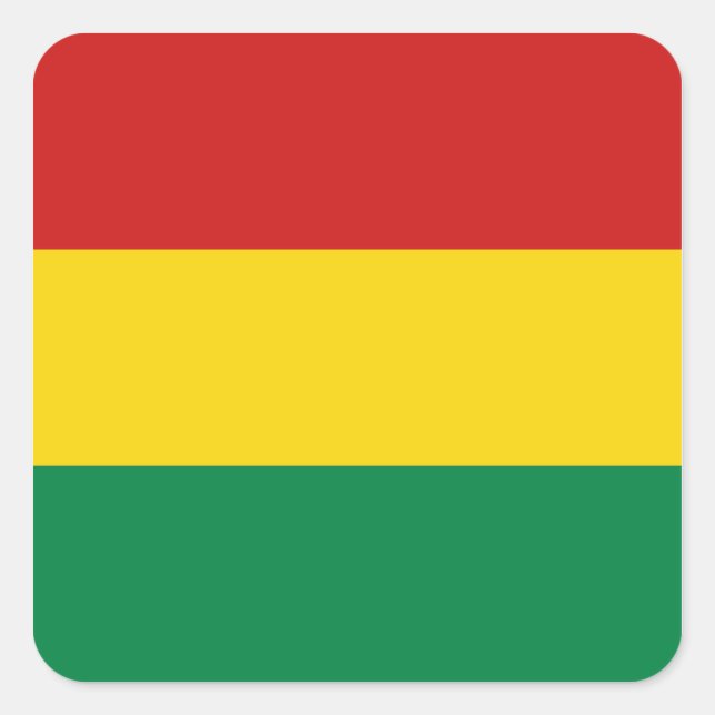 Bolivia Flag Sticker (Front)