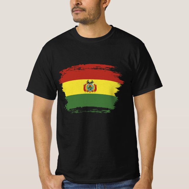 Bolivia flag T-Shirt (Front)