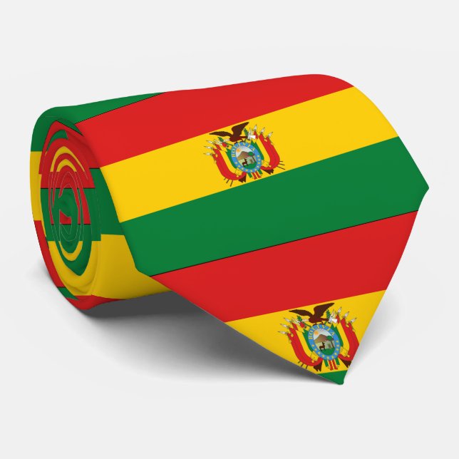 Bolivia flag tie (Rolled)