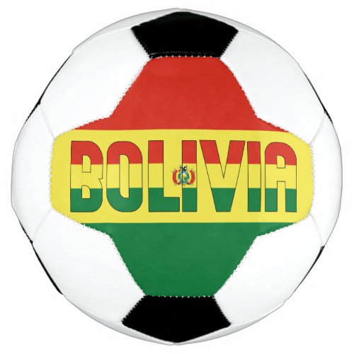 Bolivia Flag Tricolor Patriotic  Soccer Ball