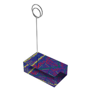 Bolivia Flag Word Cloud Place Card Holder