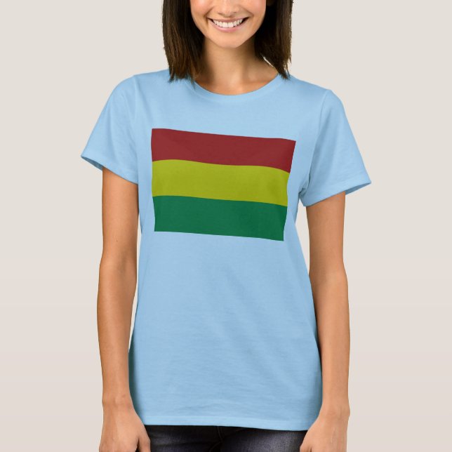 Bolivia Flag x Map T-Shirt (Front)