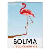 Bolivia Flamingo travel poster (Front)