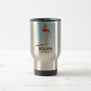 Bolivia Flamingo travel poster Mug