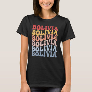 Bolivia Groovy Retro Bolivian T-Shirt