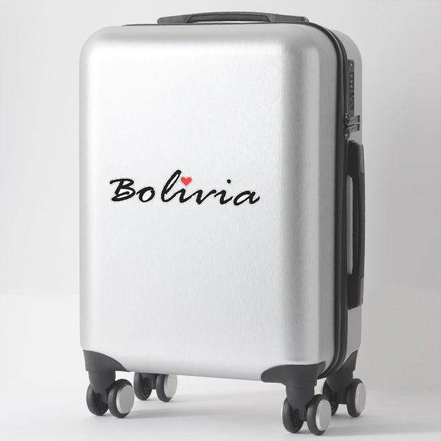 Bolivia. I love Bolivia Sticker (Suitcase)