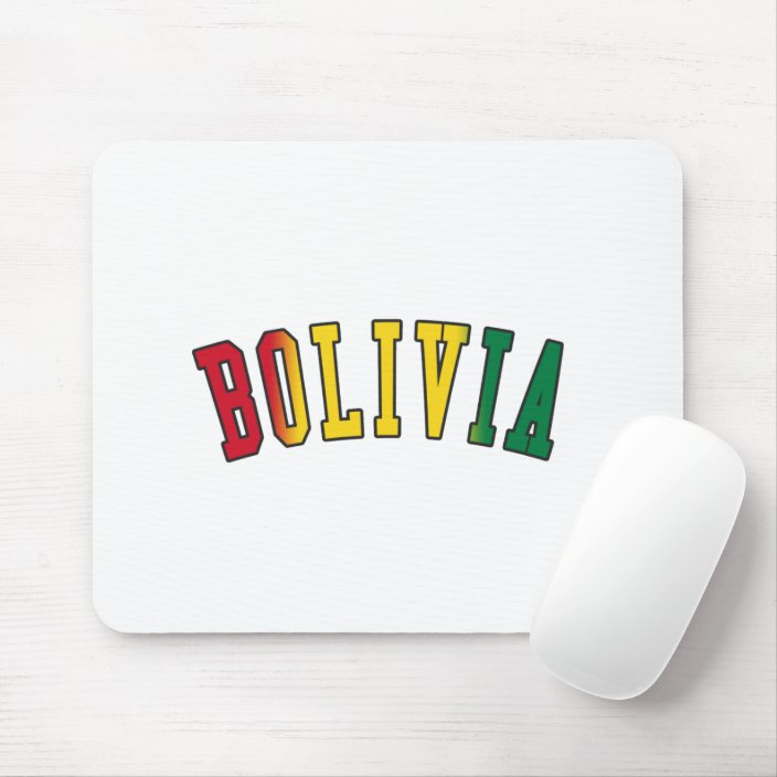 Bolivia in National Flag Colors Mousepad