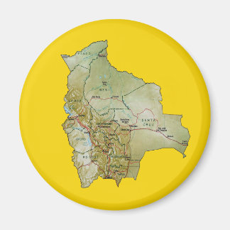 Bolivia Map Magnet
