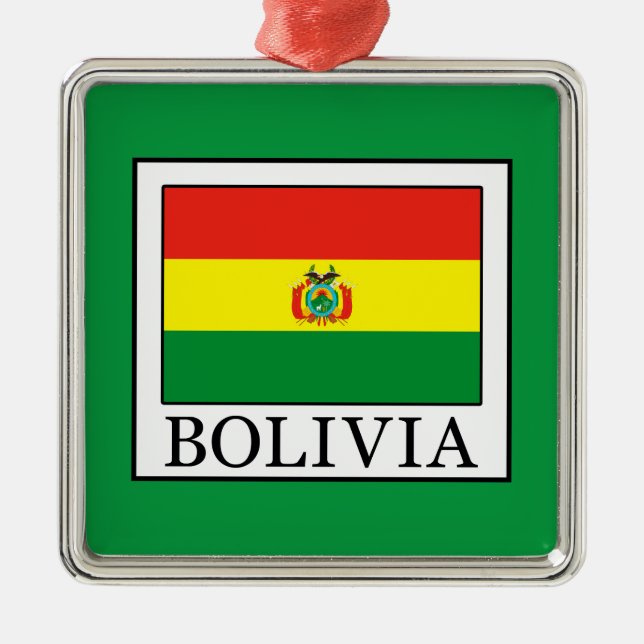Bolivia Metal Ornament (Front)