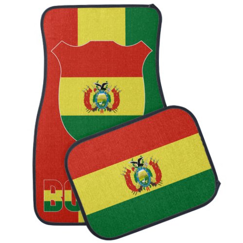 Bolivia National Flag Patriotic Car Floor Mat