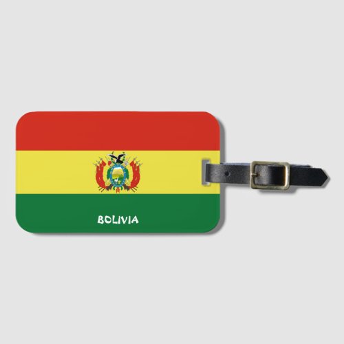 Bolivia National Flag Patriotic Luggage Tag