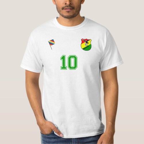 Bolivia National Football Team Soccer Retro Jersey T_Shirt